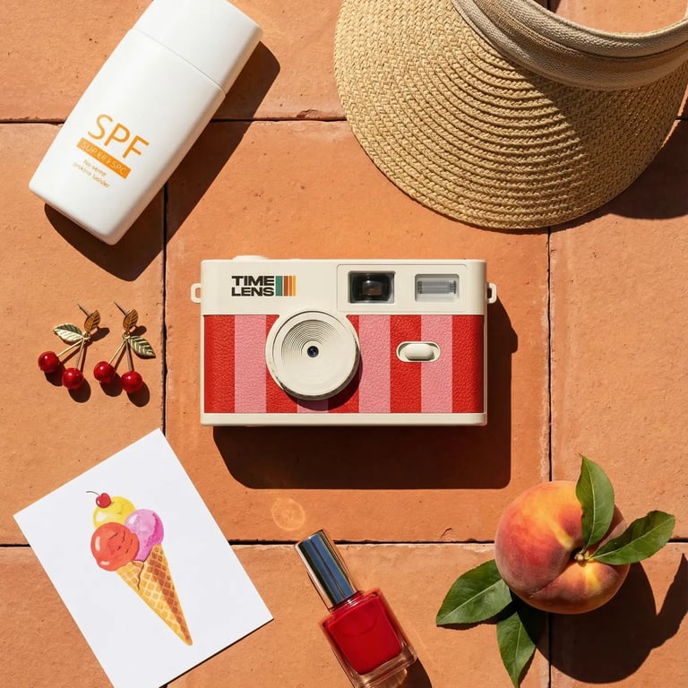 TimeLens, Vintage kamera, Candy Stripes
