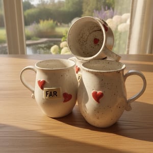 Keramik krus med tekst - FAR – produktbillede