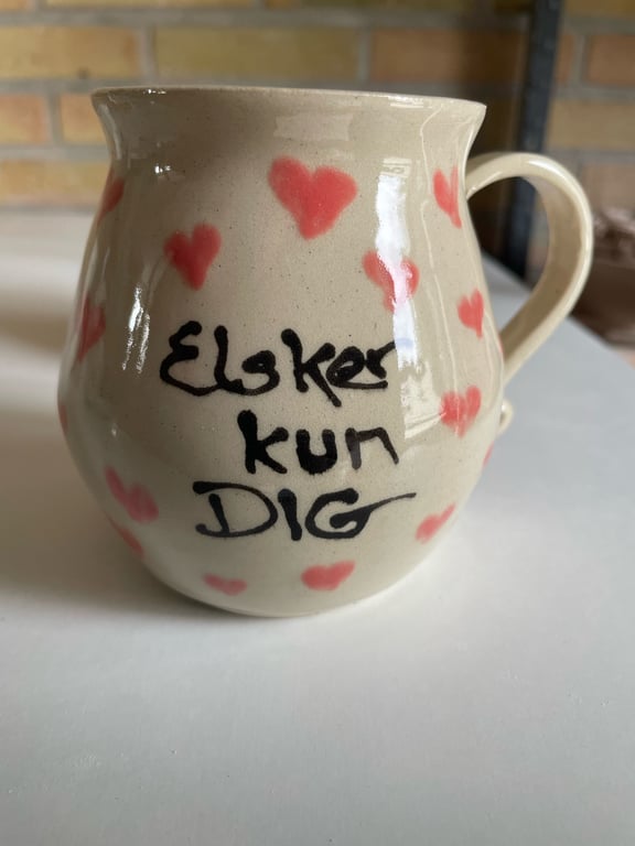 Keramik krus med tekst -  Elsker kun dig billede 2