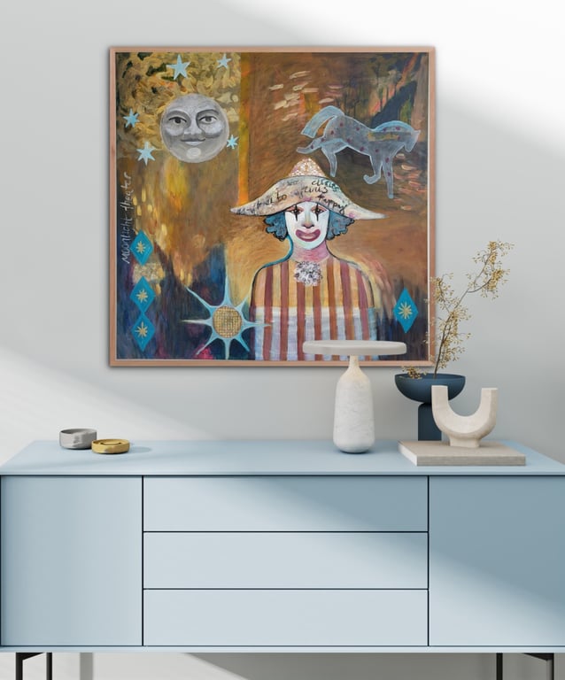 Moonlight theatre - 80x80 cm