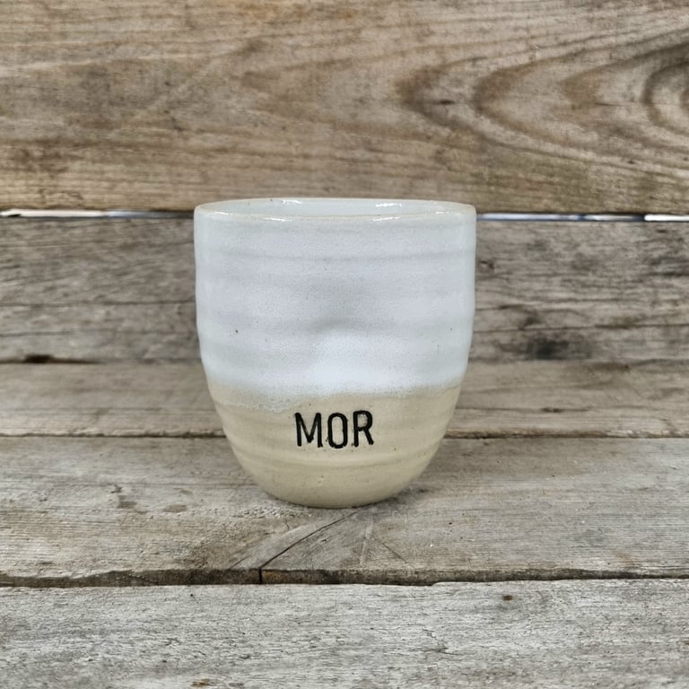Mor kop hvid