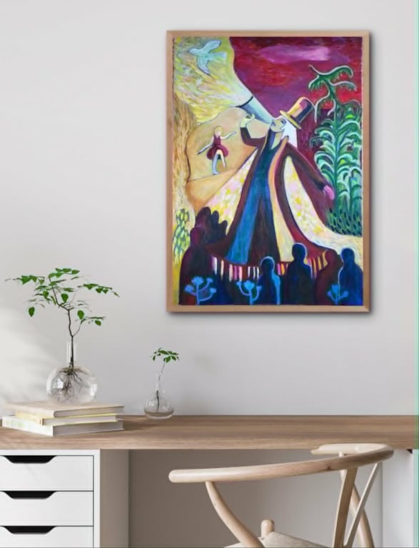 Forvandlingens ringmaster - 50x70 cm
