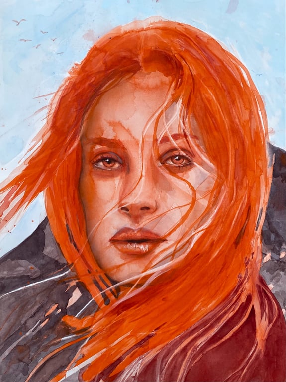 On fire – 31 cm x 41 cm