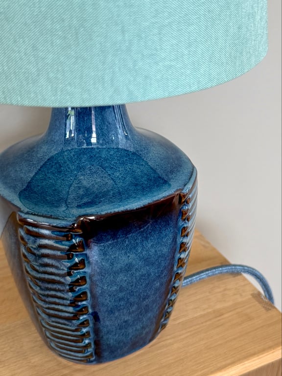 Upcycled vintage bordlampe - Søholm Keramik billede 2