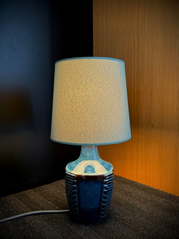 Upcycled vintage bordlampe - Søholm Keramik billede 3