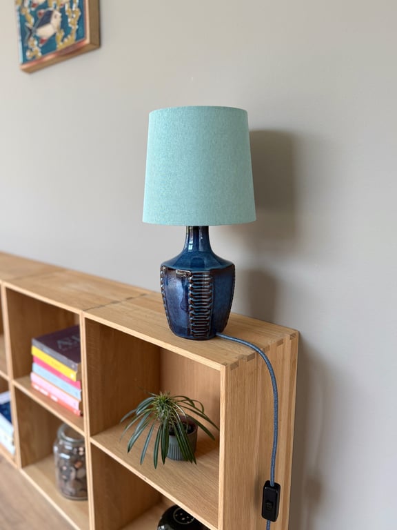 Upcycled vintage bordlampe - Søholm Keramik billede 5