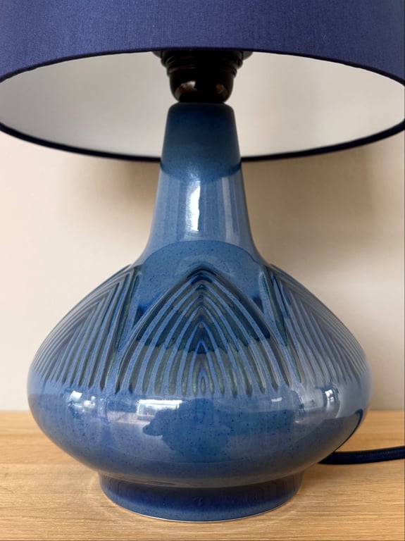 Upcycled vintage bordlampe - Søholm Keramik billede 2