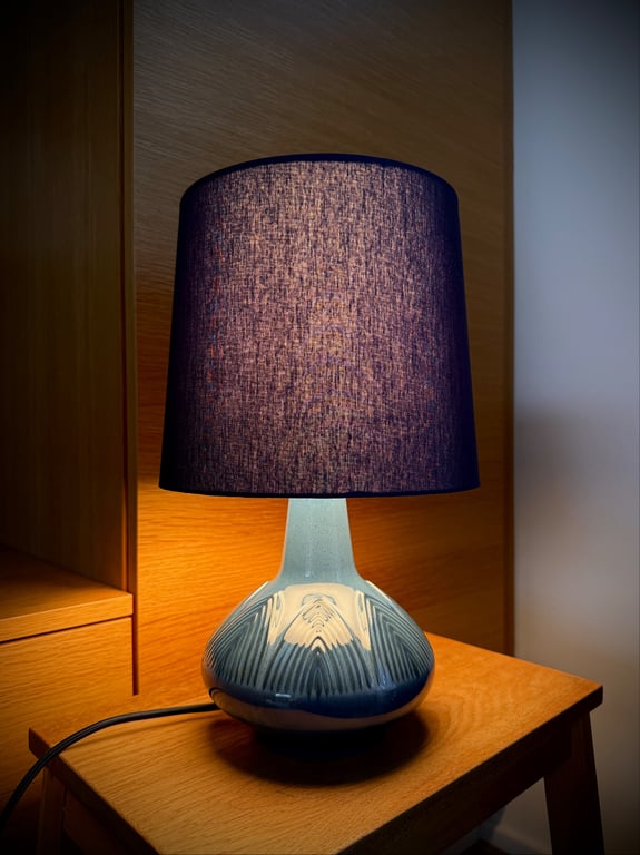 Upcycled vintage bordlampe - Søholm Keramik billede 4