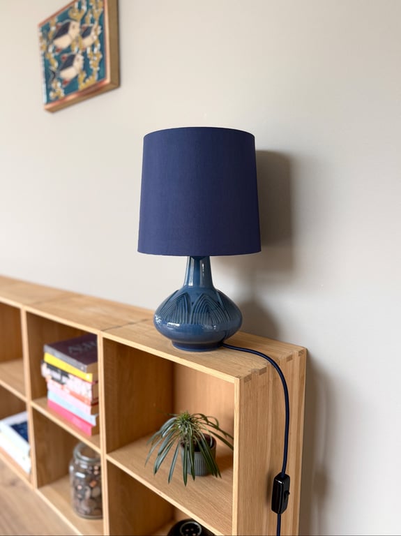 Upcycled vintage bordlampe - Søholm Keramik billede 3