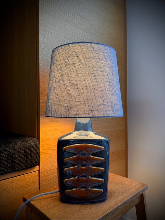 Upcycled vintage bordlampe - Søholm Keramik billede 2