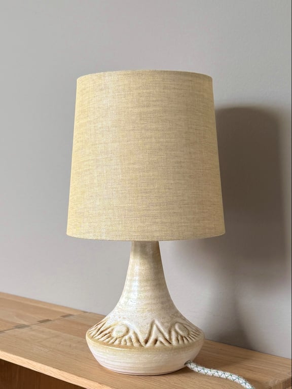 Upcycled vintage bordlampe - Søholm Keramik