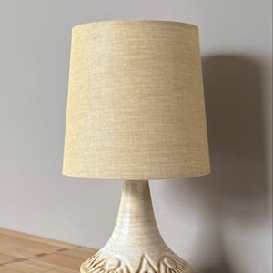 Upcycled vintage bordlampe - Søholm Keramik – produktbillede