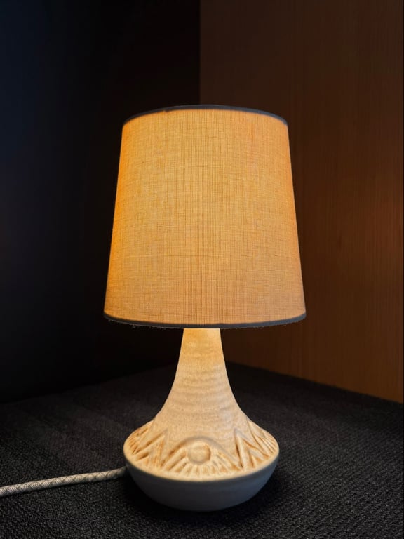Upcycled vintage bordlampe - Søholm Keramik billede 4