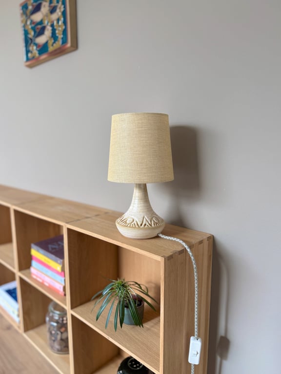Upcycled vintage bordlampe - Søholm Keramik billede 5