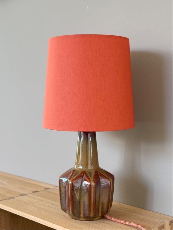 Upcycled vintage bordlampe - Søholm Keramik