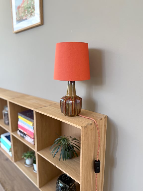 Upcycled vintage bordlampe - Søholm Keramik billede 5