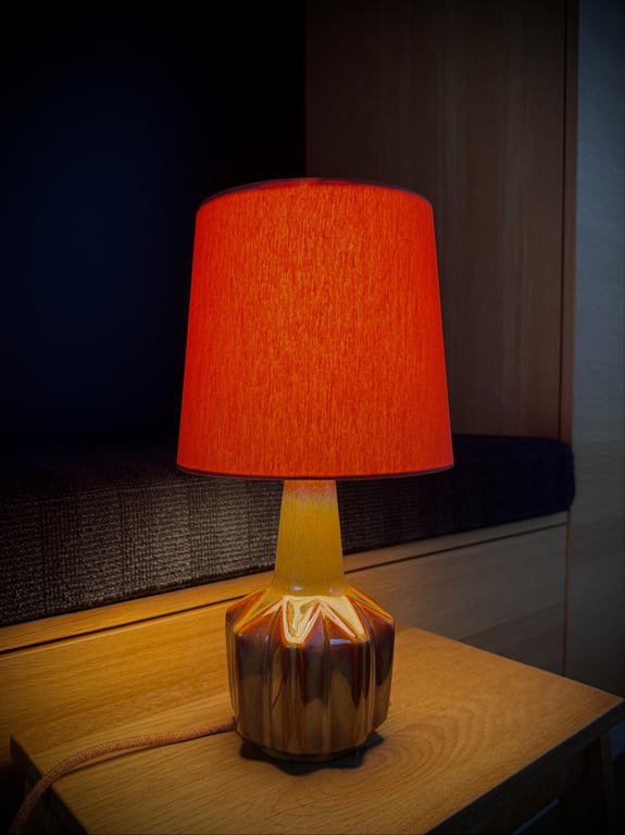 Upcycled vintage bordlampe - Søholm Keramik billede 4