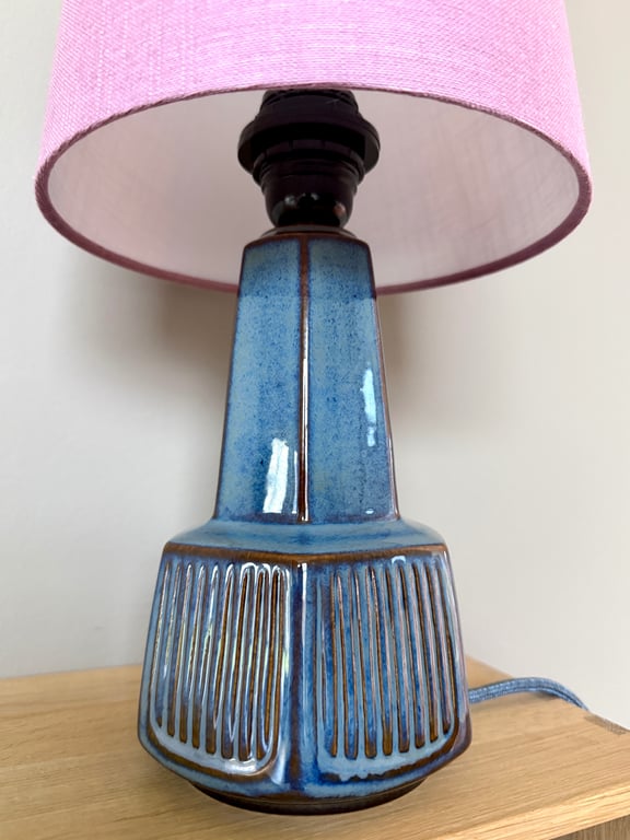 Upcycled vintage bordlampe - Søholm Keramik billede 2