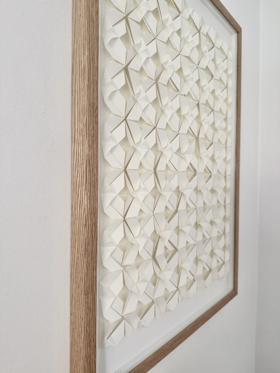 50x70cm, foldet værk, indrammet  billede 2