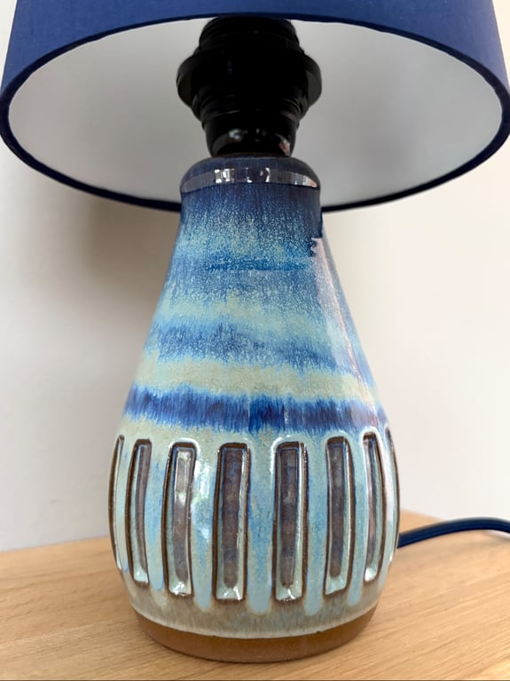 Upcycled vintage bordlampe - Michael Andersen Keramik billede 2