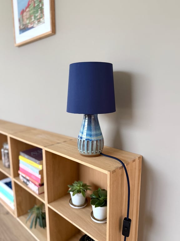 Upcycled vintage bordlampe - Michael Andersen Keramik billede 4