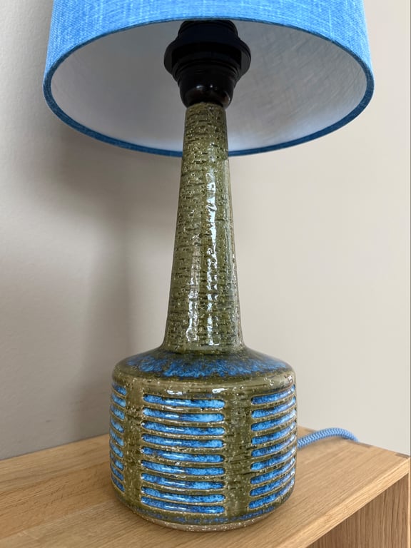 Upcycled vintage bordlampe - Palshus Keramik billede 2