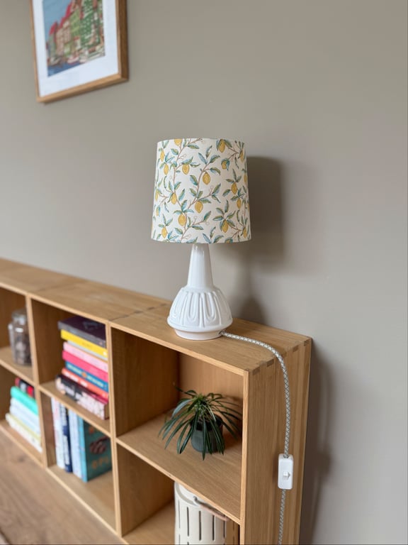 Upcycled vintage bordlampe - Søholm Keramik billede 5