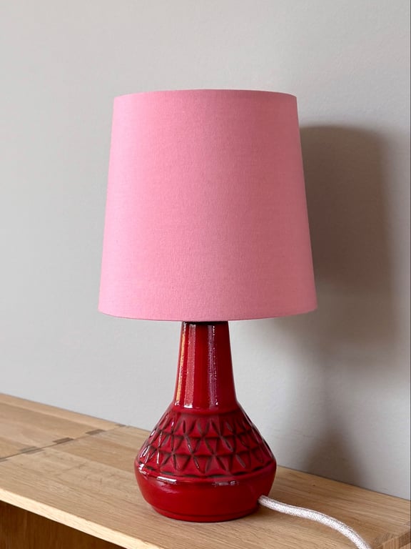 Upcycled vintage bordlampe - Søholm Keramik