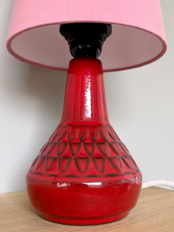 Upcycled vintage bordlampe - Søholm Keramik billede 2