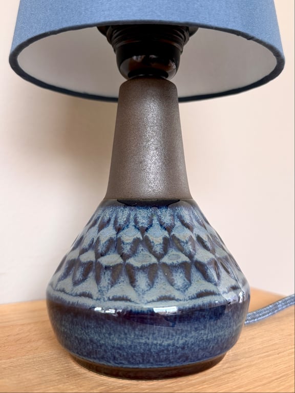 Upcycled vintage bordlampe - Søholm Keramik billede 2