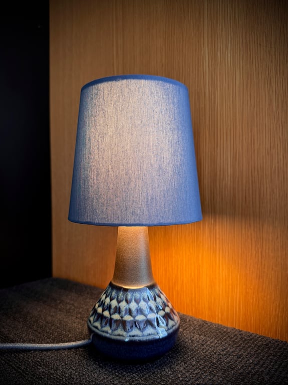 Upcycled vintage bordlampe - Søholm Keramik billede 3