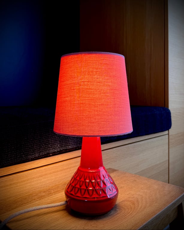 Upcycled vintage bordlampe - Søholm Keramik billede 4