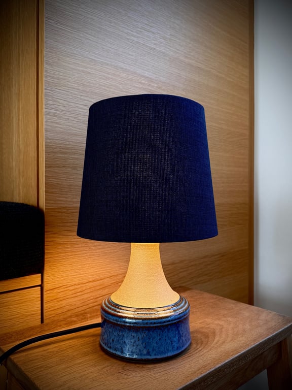 Upcycled vintage bordlampe - Søholm Keramik billede 3