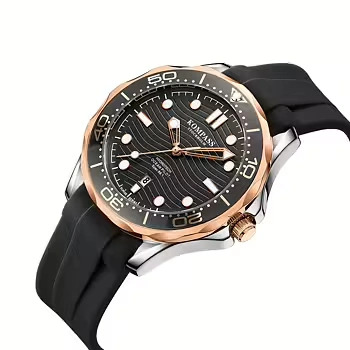 Kompass Ocean Pilot Rose Gold Silver Black (3)