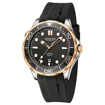 Kompass Ocean Pilot Rose Gold Silver Black (2)