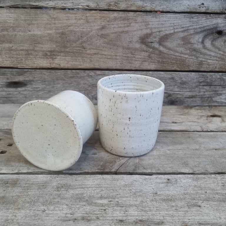 Smørklokke hvid beige billede 6