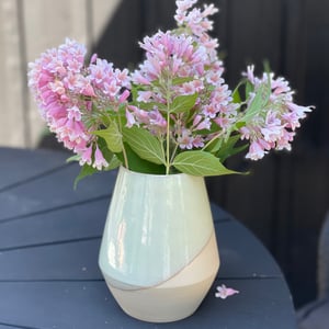 Vase, pebermynte - 16 cm – produktbillede