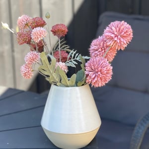 Vase, creme - 16 cm – produktbillede
