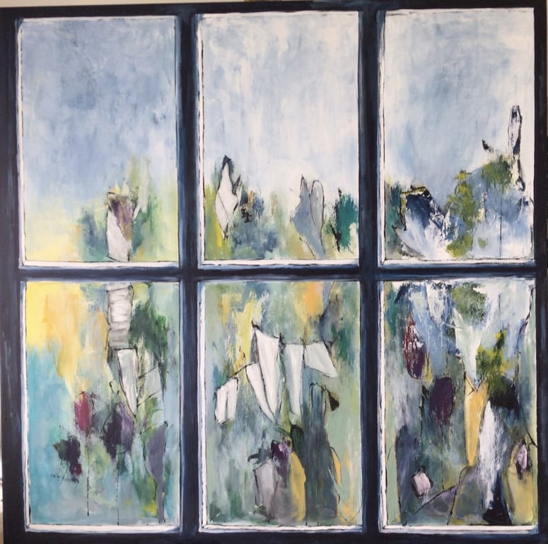 “Vinduet”  (100 x 100 cm)