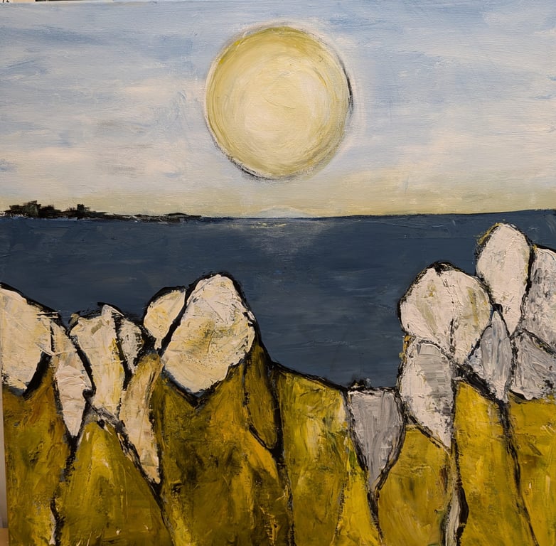 Abstrakt landskab (60 x 60)