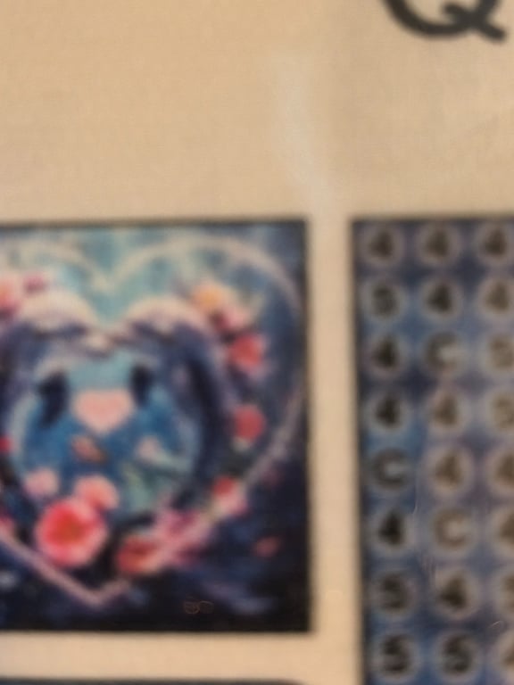 Her er der et rigtig pænt blå hjerte ❤️ 35 35 
