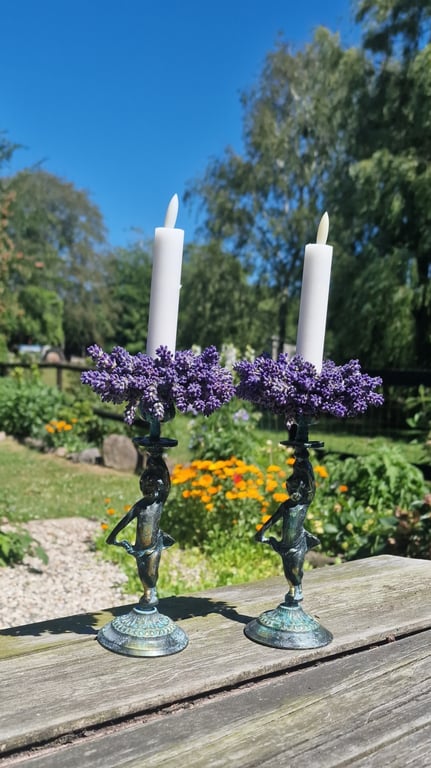 BESTIL lavendel lyskranse.
