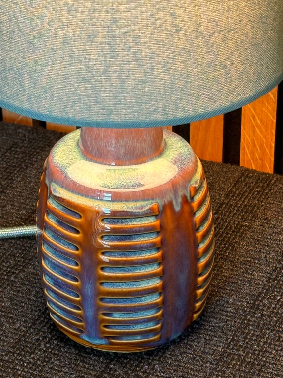 Upcycled vintage bordlampe - Søholm Keramik billede 4