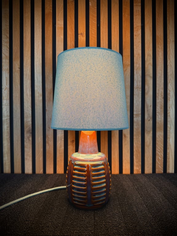 Upcycled vintage bordlampe - Søholm Keramik billede 3