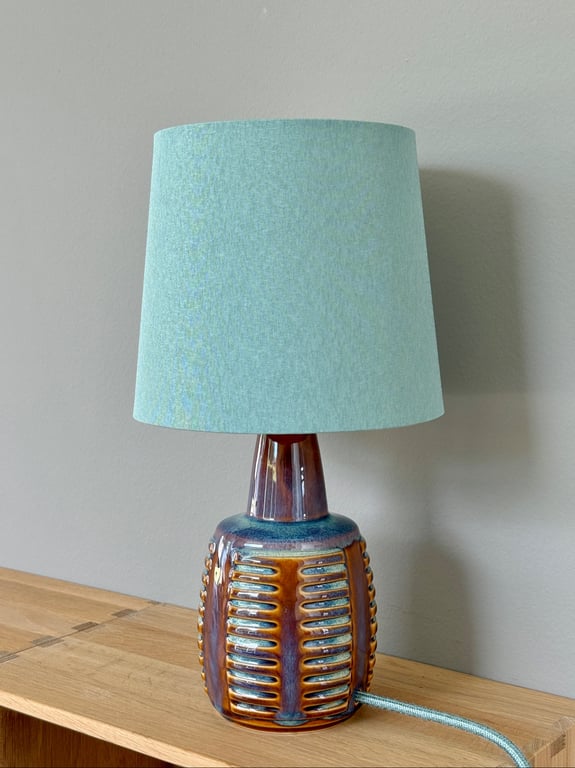Upcycled vintage bordlampe - Søholm Keramik