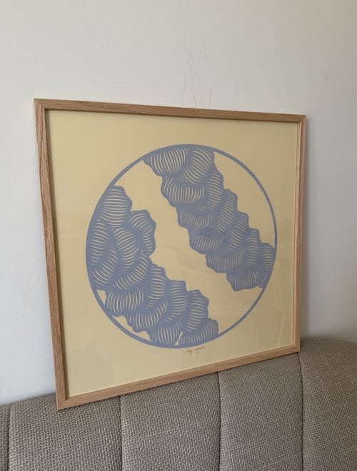40x40cm, papercut, indrammet  (2)