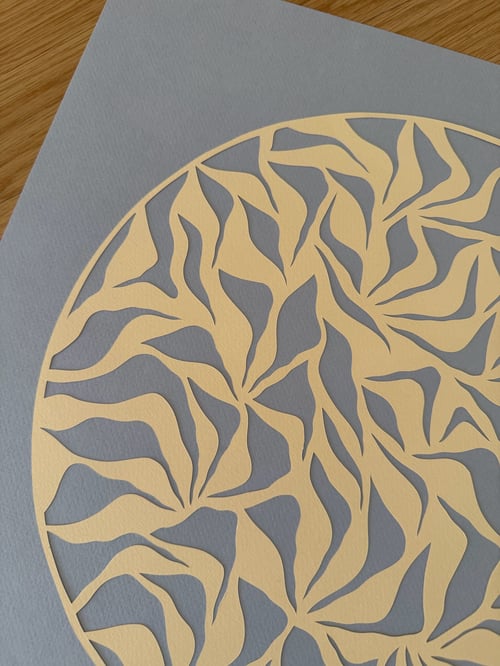 40x40cm, papercut, indrammet  (2)