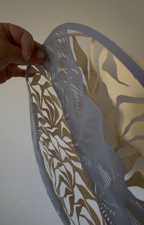 40x40cm, papercut, indrammet  (3)