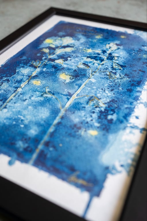 Cyanotype "Blåklokkens sommerdans" billede 3