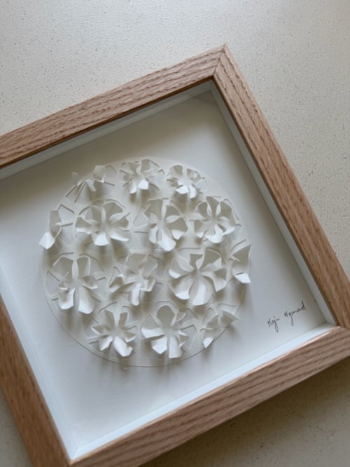 20x20cm, 3D papercut, indrammet  (2)